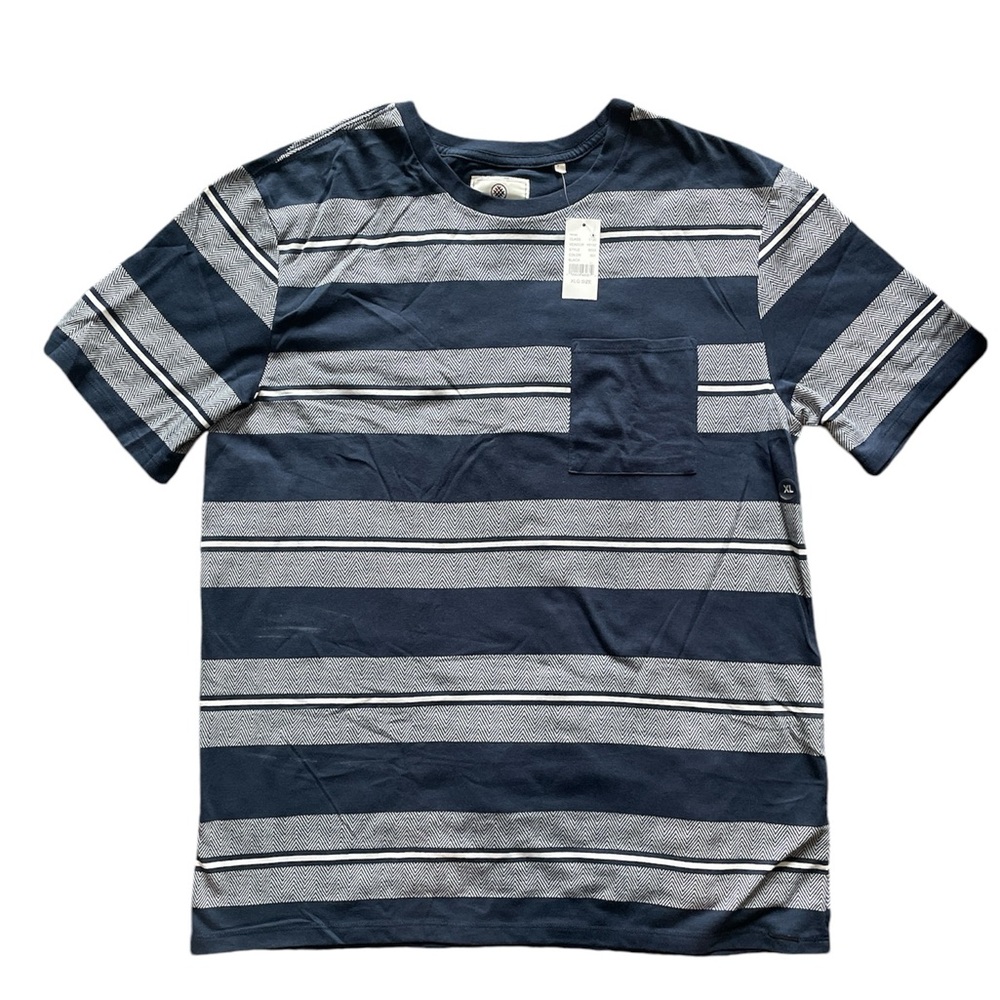 Navy & White Striped Tee NWT Pacsun